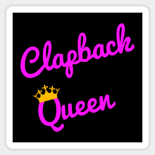 Clapback Queen Crown Pink Sticker